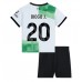 Tanie Strój piłkarski Liverpool Diogo Jota #20 Koszulka Wyjazdowej dla dziecięce 2023-24 Krótkie Rękawy (+ szorty)